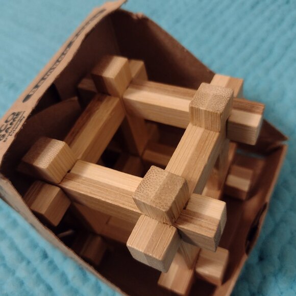 ECO Games Bamboo brain teaser puzzle - Picture 3 of 3